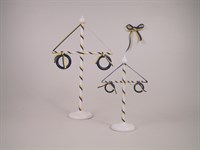 Midsommarstång 360 mm vit