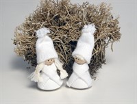 Tomteflicka &#39;Hedda&#39; vit hängande