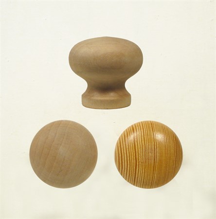 Knob birch 40 x 35 mm