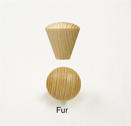 Knopp furu, 33 x 13 x 35 mm