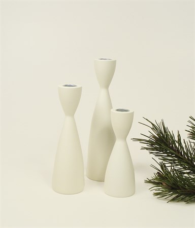 Ljusstake vit 150 mm