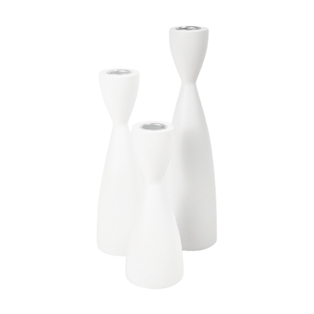 Ljusstake vit  230 mm