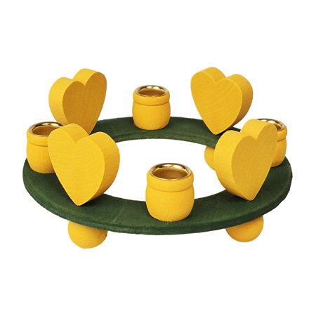 Chandeliere yellow heart - Last chance