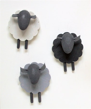 Fårskalle med magnet, svart