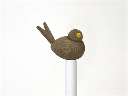 Fågel till hållare varmgrå