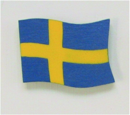 Flagga med magnet svensk