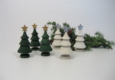 Gran grön på fot, guldstjärna