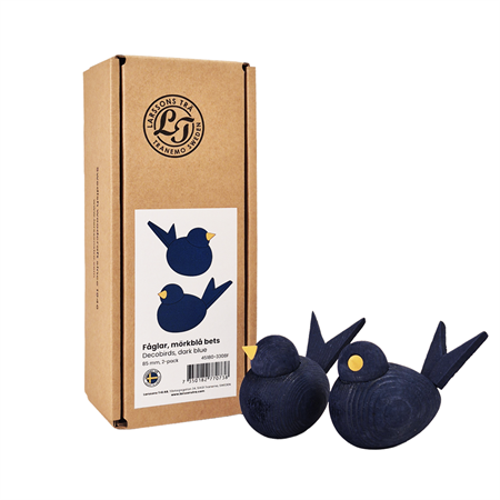 Fågel stor mörkblå bets 2-pack