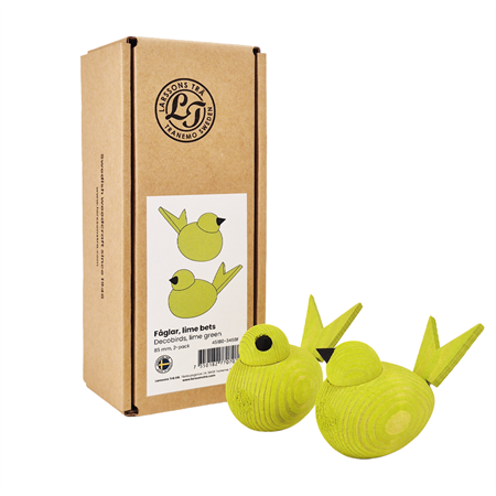 Fågel stor lime bets 2-pack