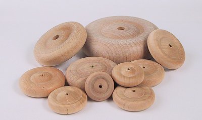 Hjul 25 mm x 8 mm. 4 mm hål.